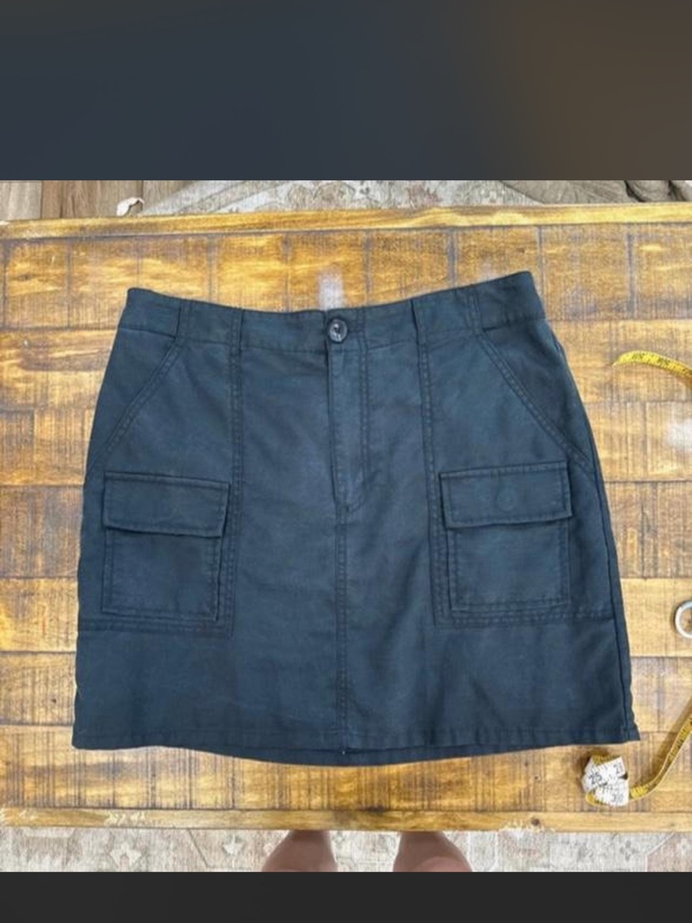 LOFT Black Straight Mini Skirt